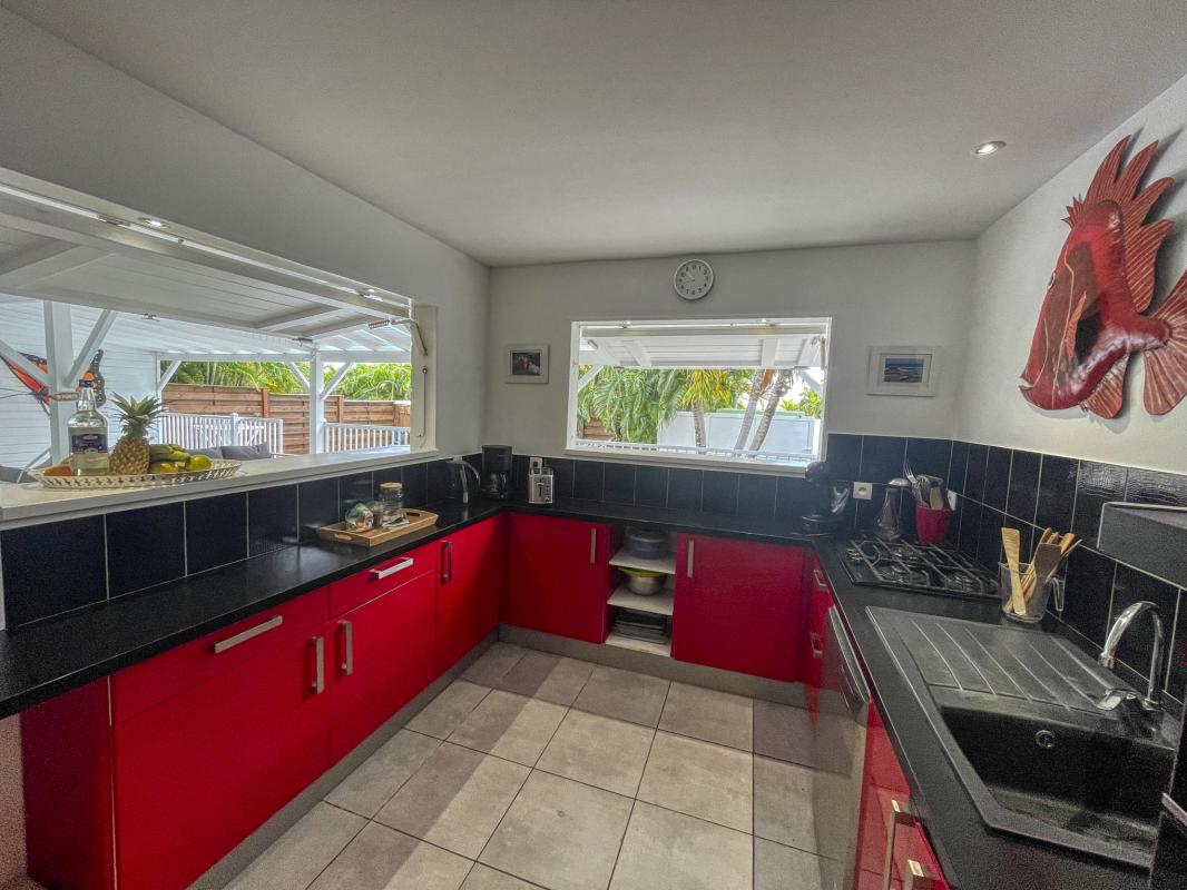 Location villa avec piscine Saint François Guadeloupe_ Cuisine 