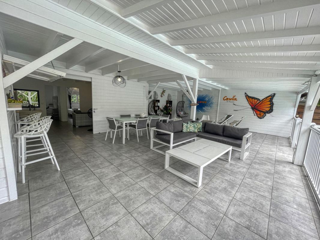 Location villa avec piscine Saint François Guadeloupe_ Terrasse
