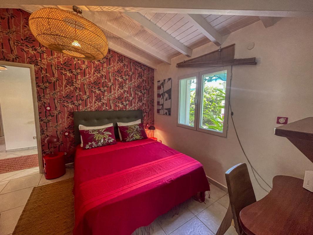 Location villa Saint François Guadeloupe_chambre rouge