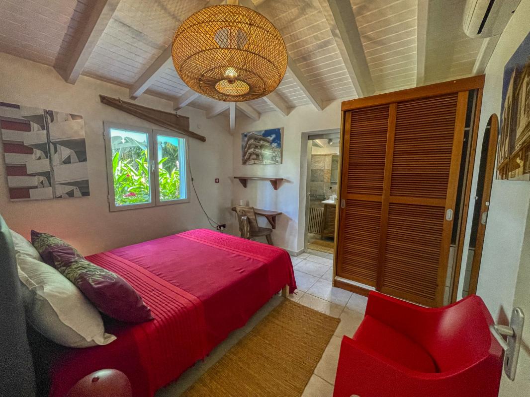 Location villa Saint François Guadeloupe_chambre rouge