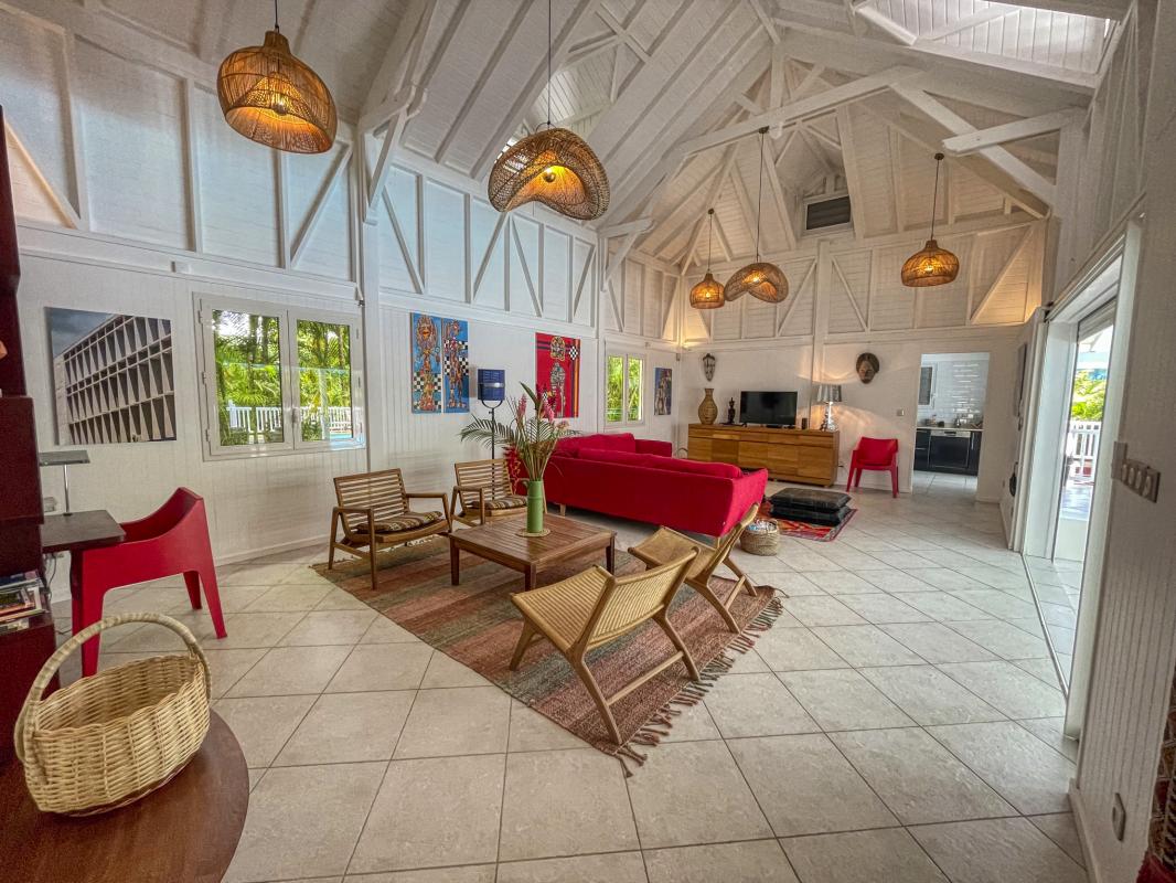 Location villa Saint François Guadeloupe_pièce à vivre