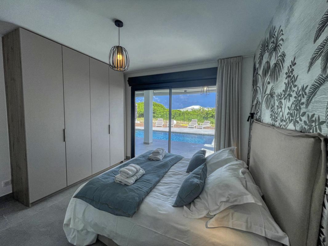 Location-villa-Topaze-2-chambres-8-personnes-vue-mer-piscine-à-St-François-Guadeloupe