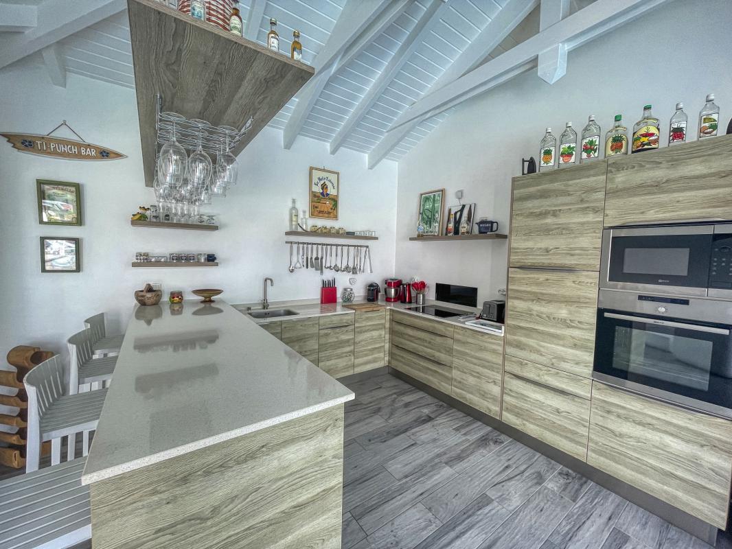 Location villa avec piscine Saint François Guadeloupe_ Cuisine 