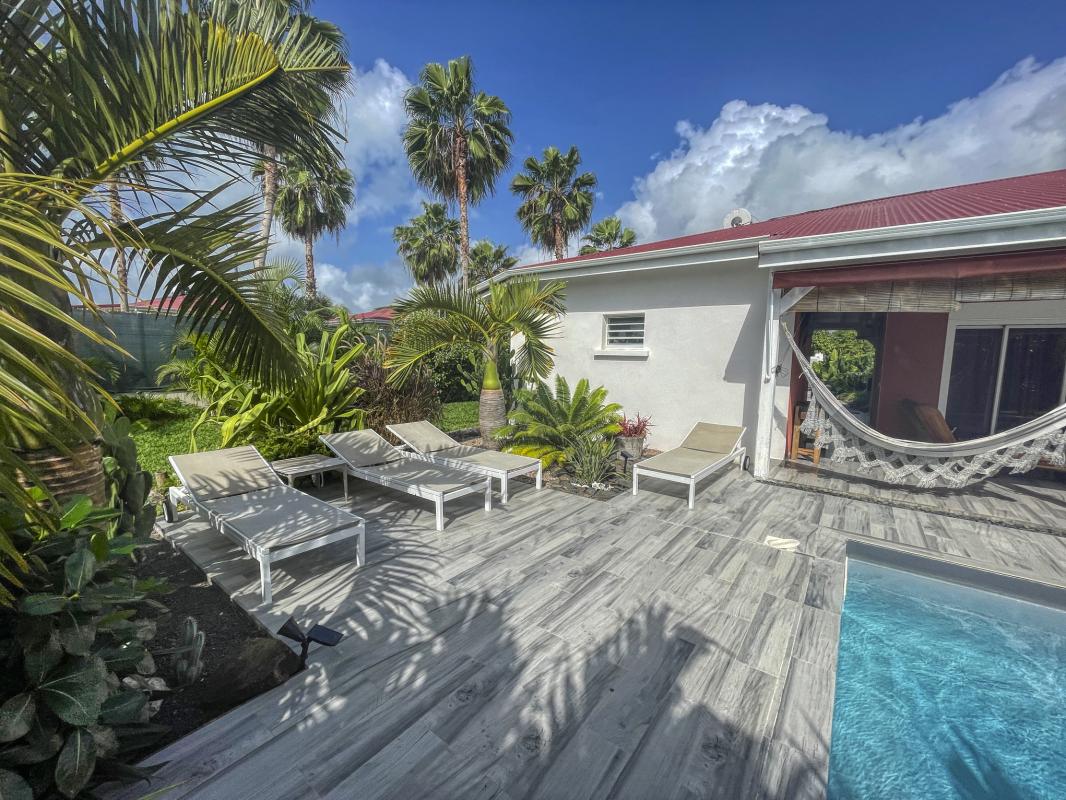 Location villa avec piscine Saint François Guadeloupe_ Terrasse 