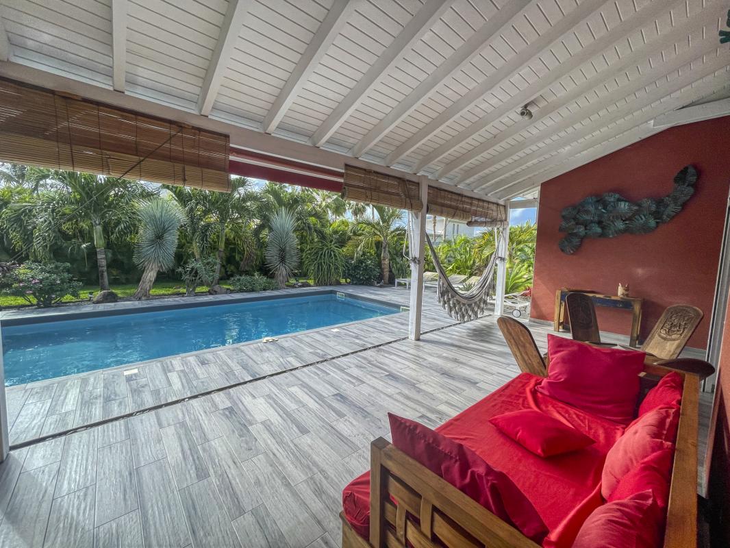 Location villa avec piscine Saint François Guadeloupe_ Terrasse 