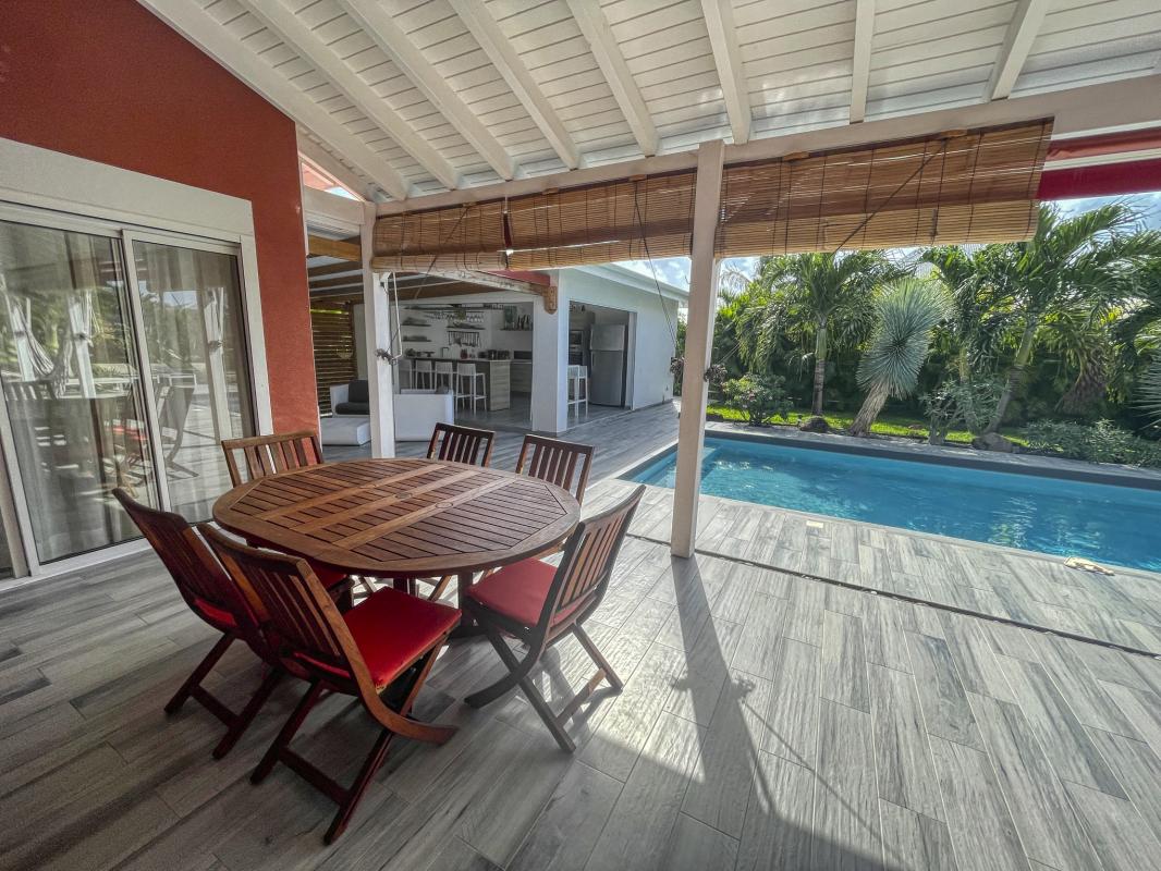 Location villa avec piscine Saint François Guadeloupe_ Terrasse 