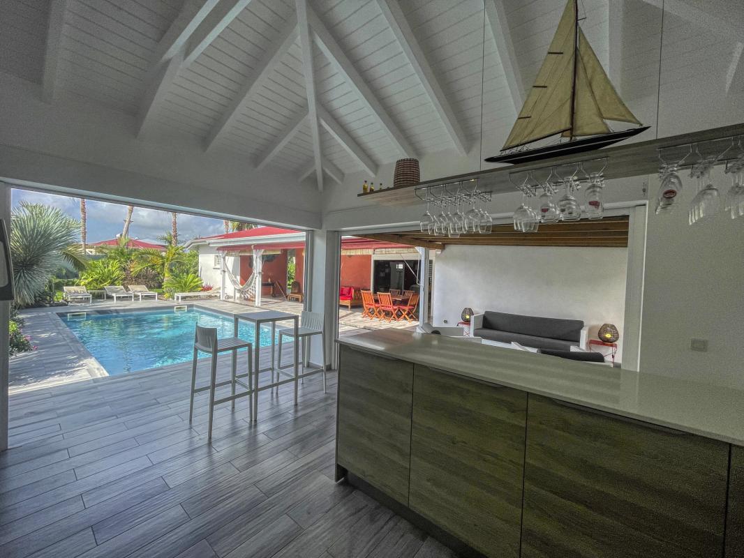 Location villa avec piscine Saint François Guadeloupe_ Terrasse 