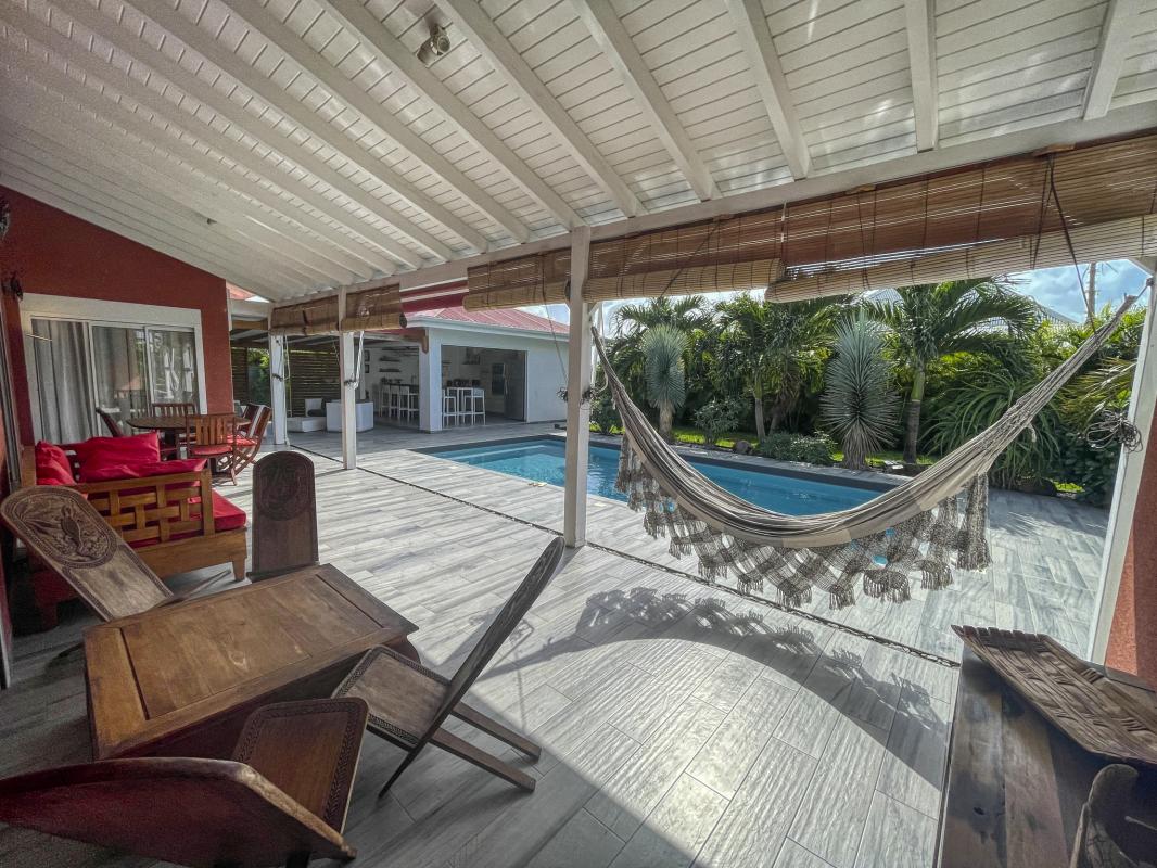 Location villa avec piscine Saint François Guadeloupe_ Terrasse 