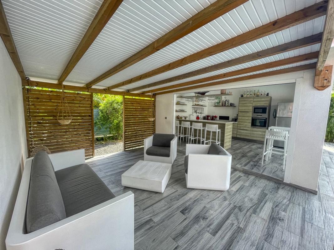 Location villa avec piscine Saint François Guadeloupe_ Terrasse 