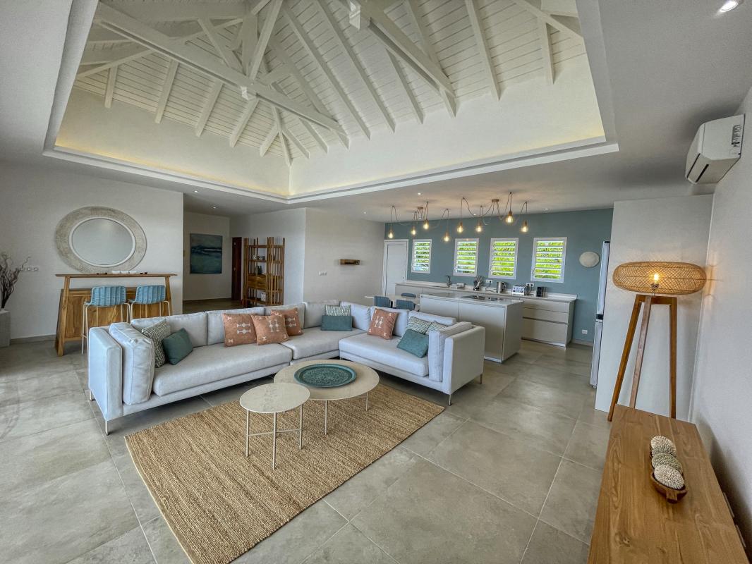 Location villa avec piscine Saint François Guadeloupe_ Salon