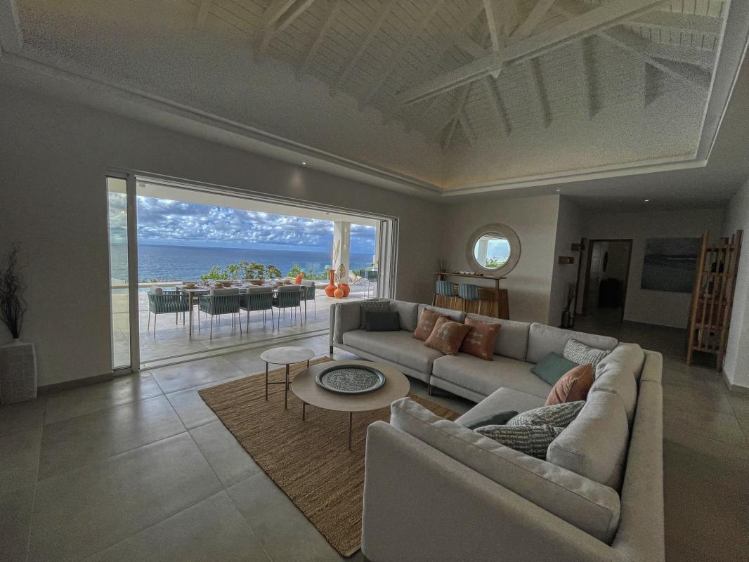 Location villa avec piscine Saint François Guadeloupe_ Salon