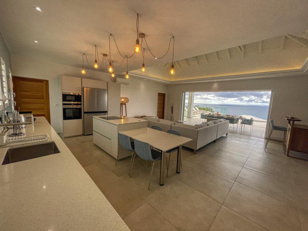 Location villa avec piscine Saint François Guadeloupe_ Salon