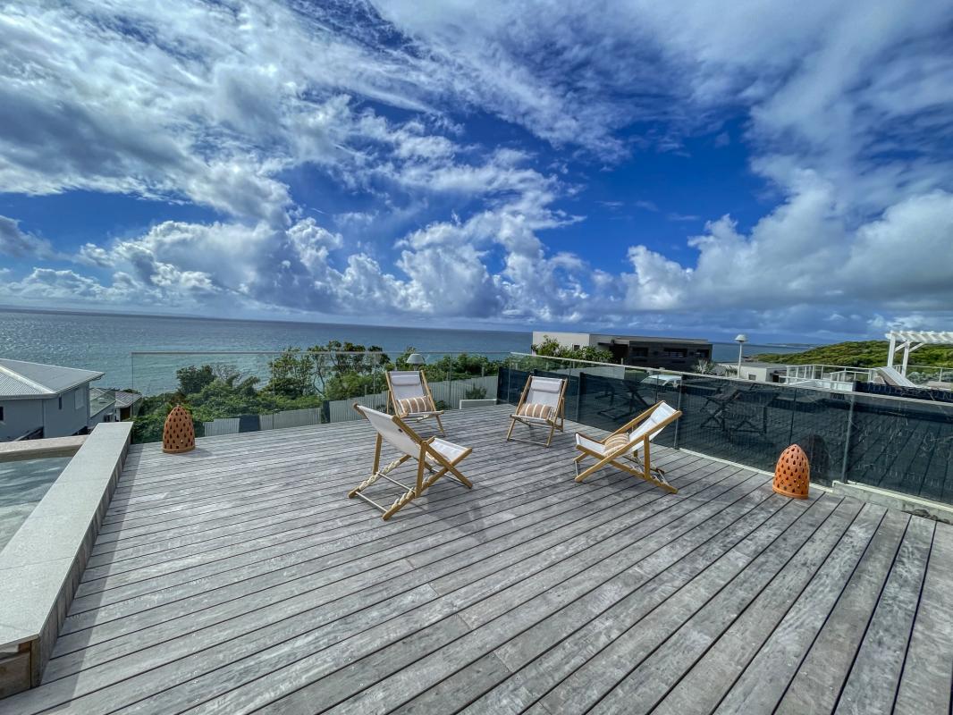 Location villa avec piscine Saint François Guadeloupe_ Terrasse 