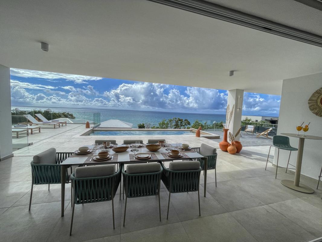 Location villa avec piscine Saint François Guadeloupe_ Terrasse 