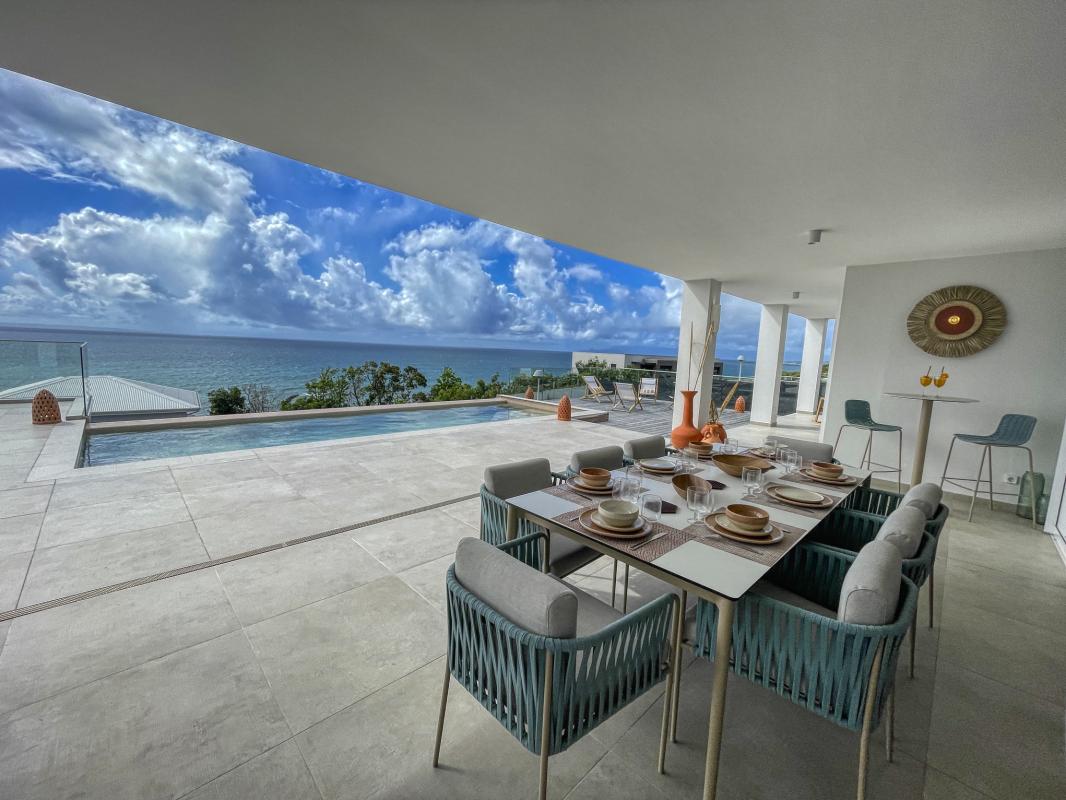 Location villa avec piscine Saint François Guadeloupe_ Terrasse 