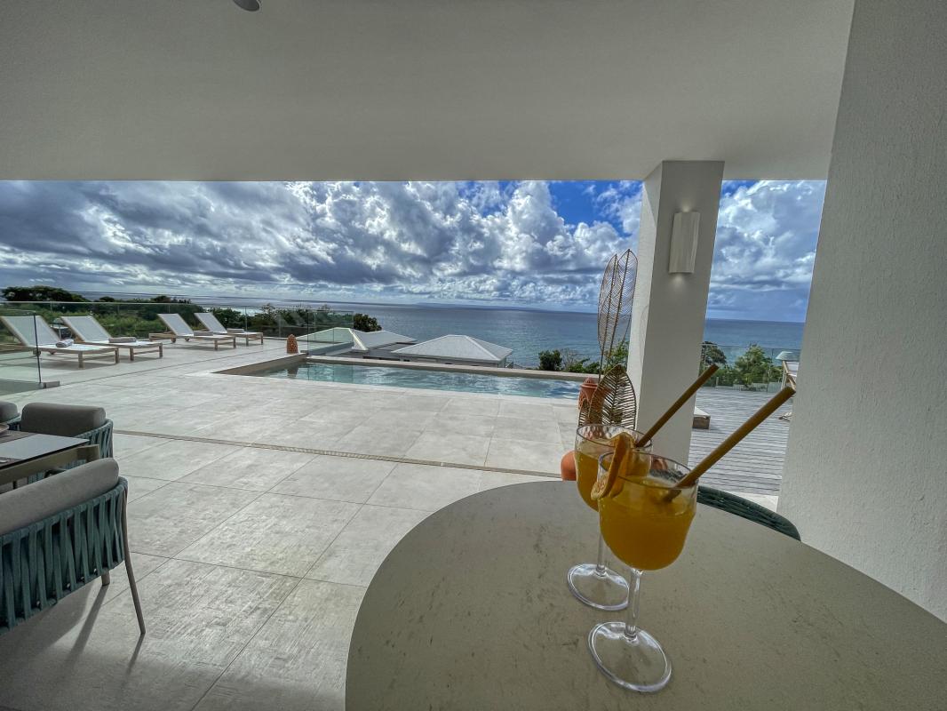 Location villa avec piscine Saint François Guadeloupe_ Terrasse 