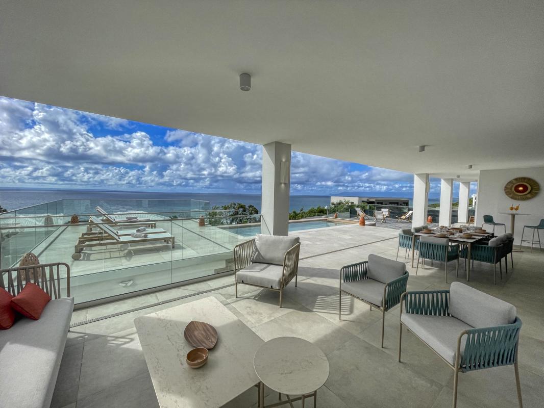 Location villa avec piscine Saint François Guadeloupe_ Terrasse 