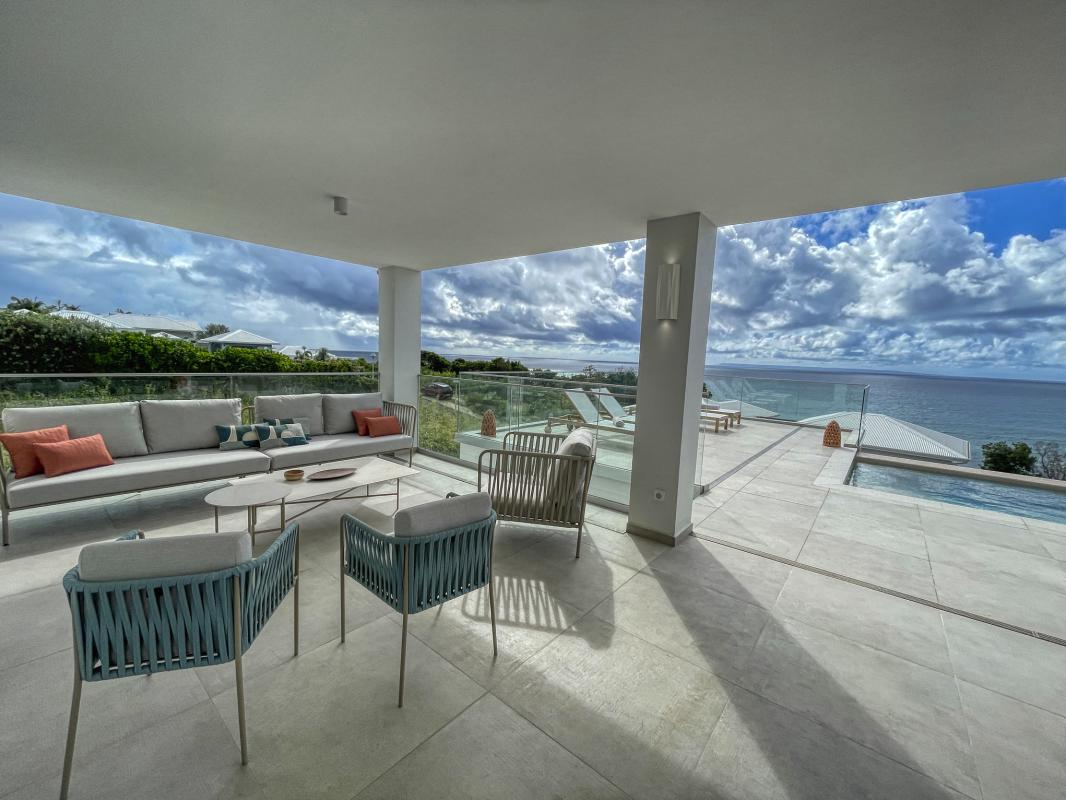 Location villa avec piscine Saint François Guadeloupe_ Terrasse 