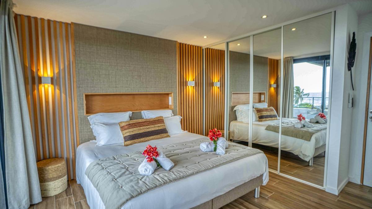 A louer villa pieds dans l'eau Saint François Guadeloupe-Chambre Etage