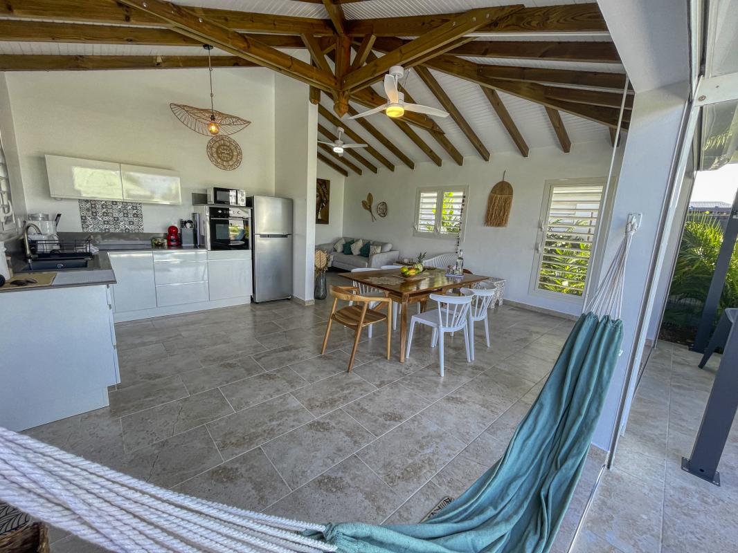 Location villa Saint François Guadeloupe-pièce à vivre