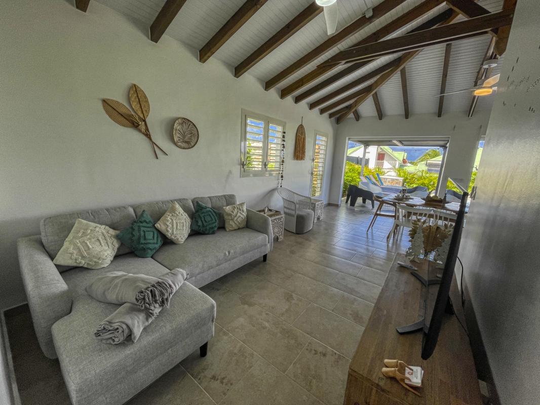 Location villa Saint François Guadeloupe-salon