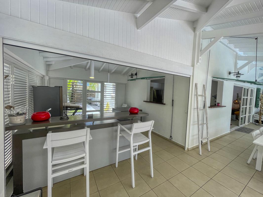 A-louer-Villa-au-hamak-Saint-François-Guadeloupe - Cuisine extérieure