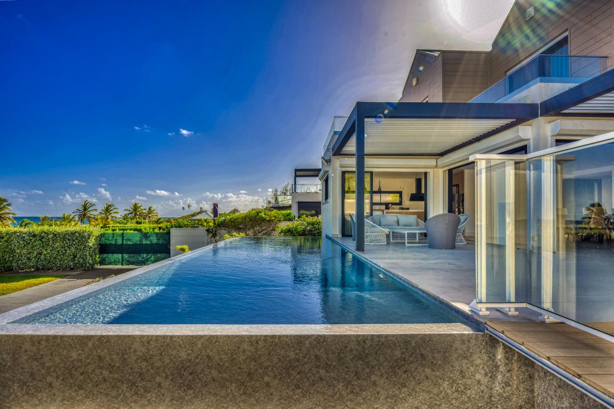 A louer Villa pied dans l'eau Saint François Guadeloupe - Vue mer