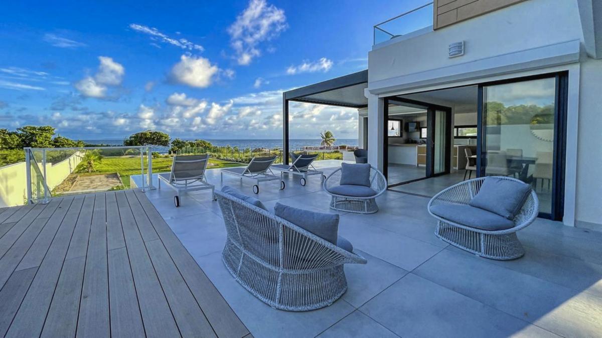 A louer Villa pied dans l'eau Saint François Guadeloupe - Vue mer