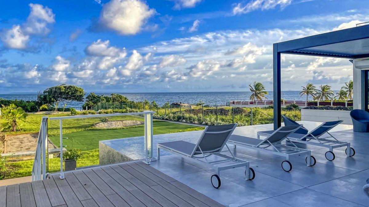 A louer Villa pied dans l'eau Saint François Guadeloupe - Vue mer