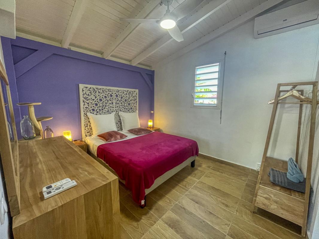 Location villa accès plage Saint François Guadeloupe - Chambre RDC