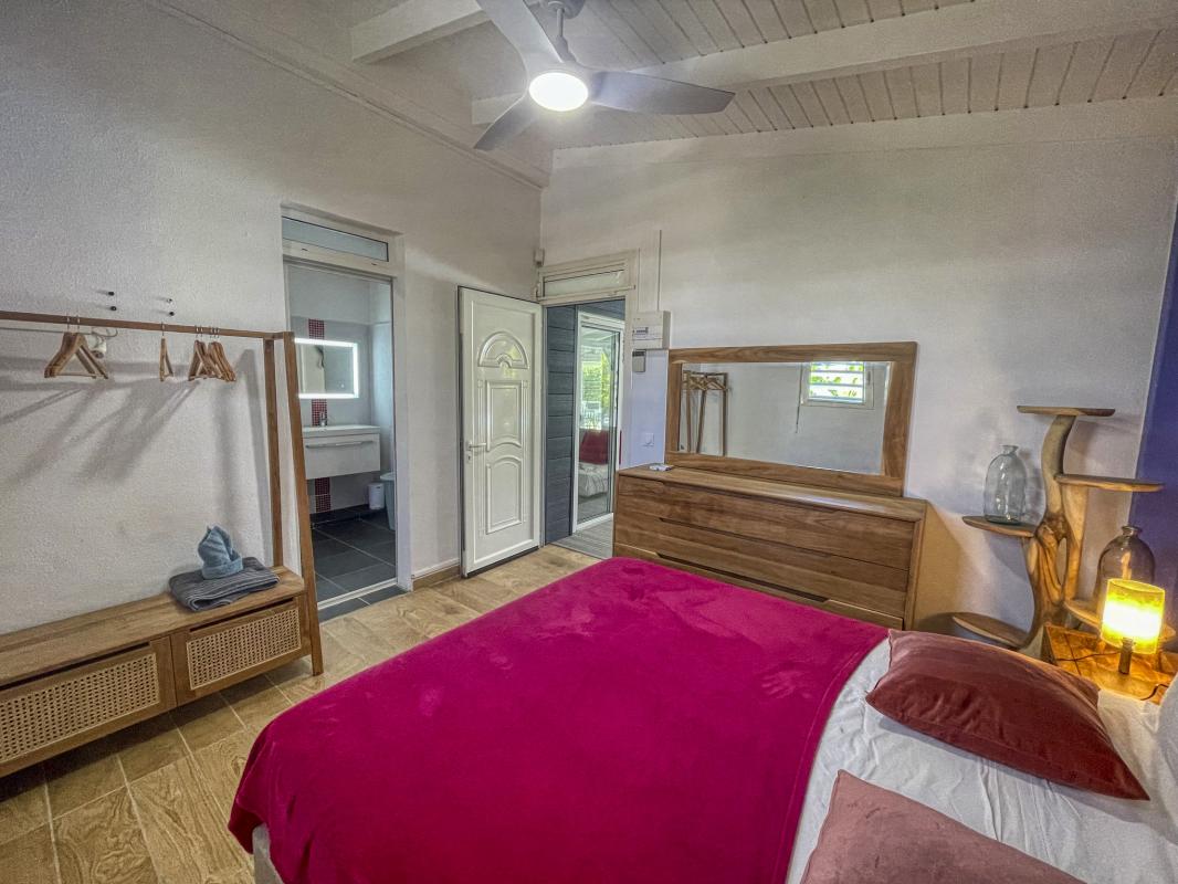 Location villa accès plage Saint François Guadeloupe - Chambre RDC