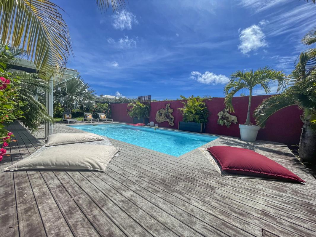 Location villa accès plage Saint François Guadeloupe- piscine