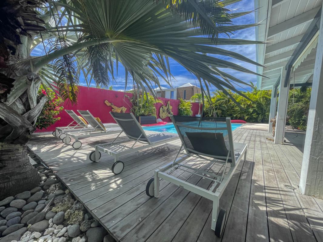 Location villa accès plage Saint François Guadeloupe- piscine