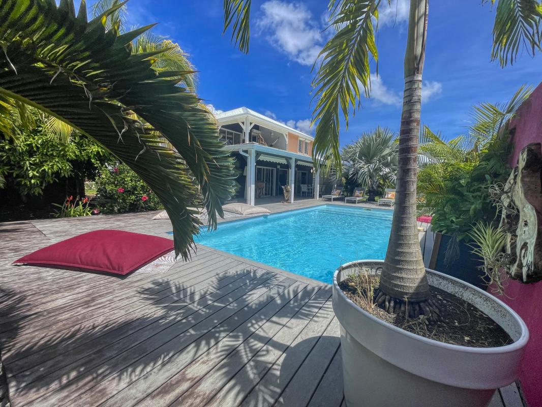 Location villa accès plage Saint François Guadeloupe- piscine