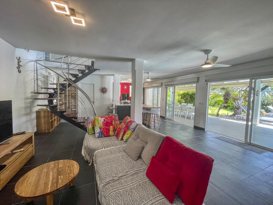 Location villa accès plage Saint François Guadeloupe- salon