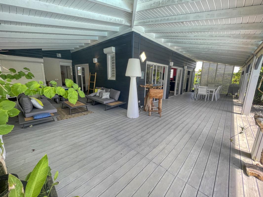 Location villa accès plage Saint François Guadeloupe- terrasse