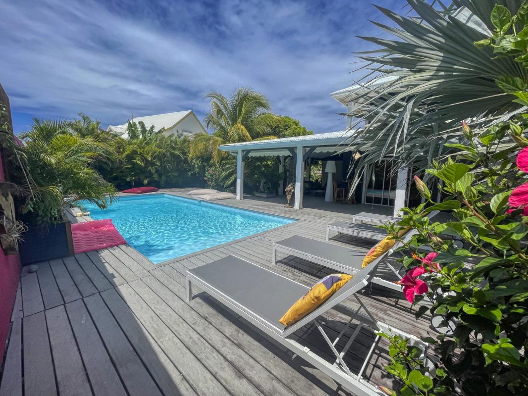 Location villa accès plage Saint François Guadeloupe- vue ensemble