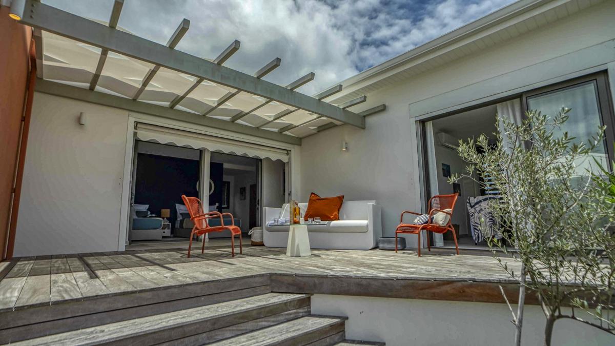 A-louer-villa-4-chambres-Saint-François- Terrasse Suite Parentale
