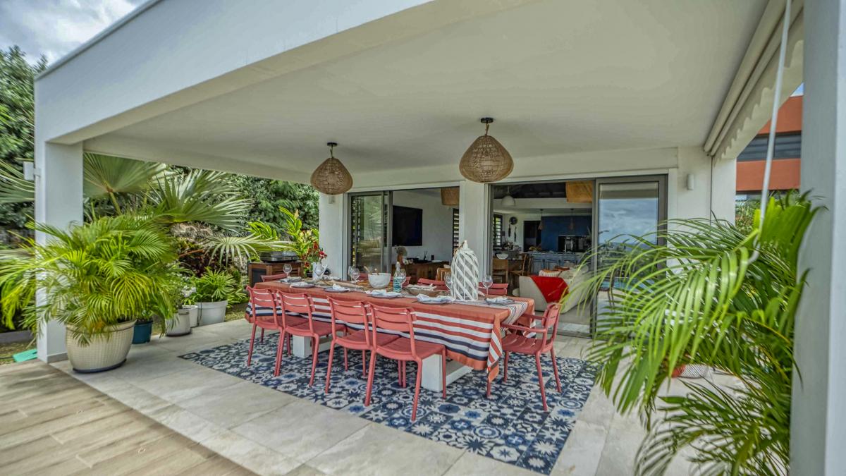 A louer villa piscine Saint François Guadeloupe_terrasse