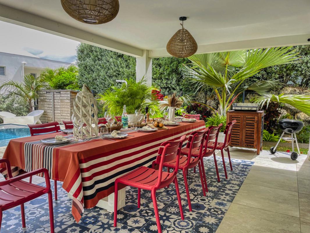 A louer villa piscine Saint François Guadeloupe_terrasse