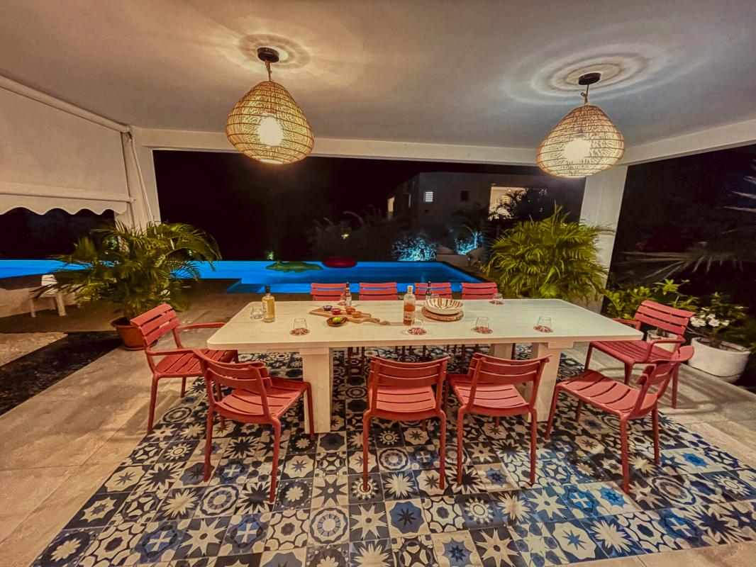 A louer villa piscine Saint François Guadeloupe_terrasse