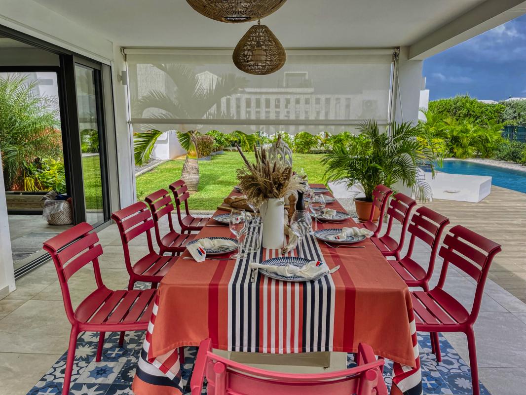 A louer villa piscine Saint François Guadeloupe_terrasse