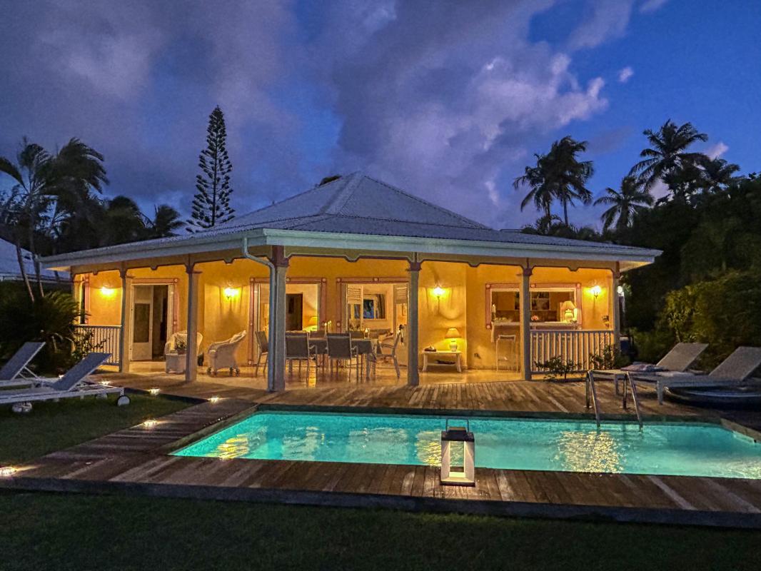A louer villa vue mer Saint François Guadeloupe - de nuit