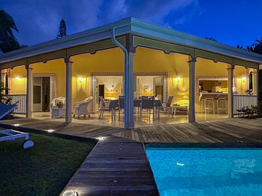 A louer villa vue mer Saint François Guadeloupe - de nuit