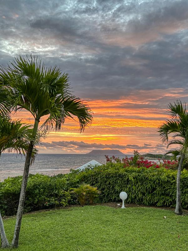 A louer villa vue mer Saint François Guadeloupe - Lever du soleil
