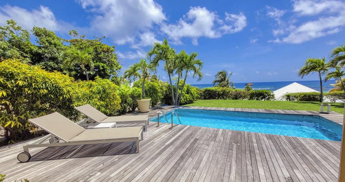 A louer villa vue mer Saint François Guadeloupe - Piscine et vue mer