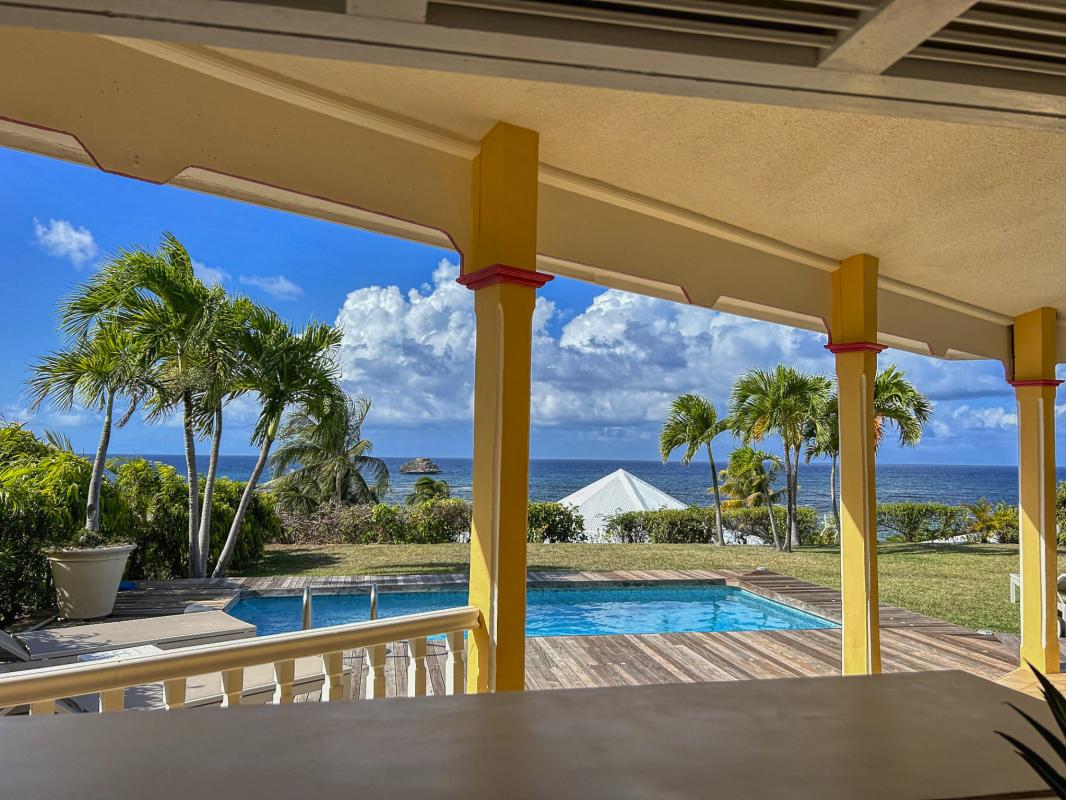 A louer villa vue mer Saint François Guadeloupe - Piscine et vue mer