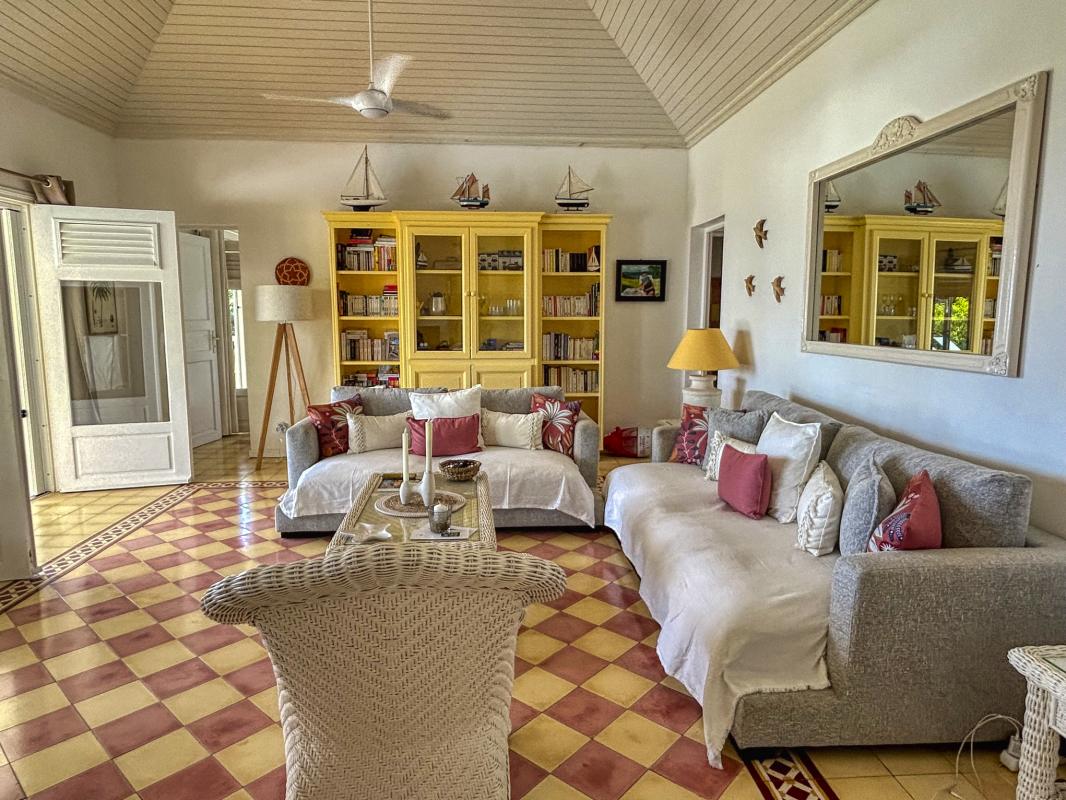 A louer villa vue mer Saint François Guadeloupe - Salon