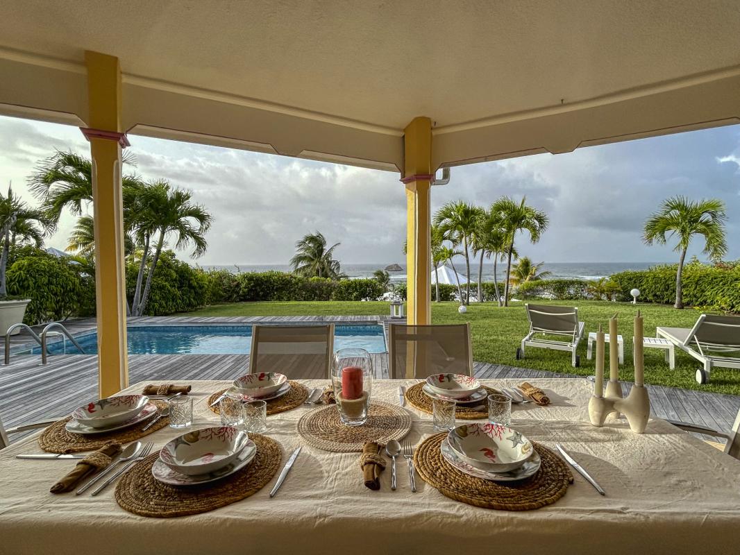 A louer villa vue mer Saint François Guadeloupe - Terrasse