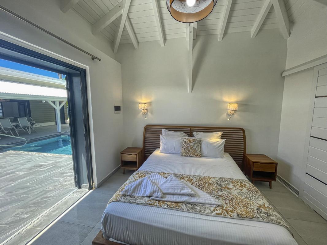 Location villa piscine Saint François Guadeloupe_chambre 1